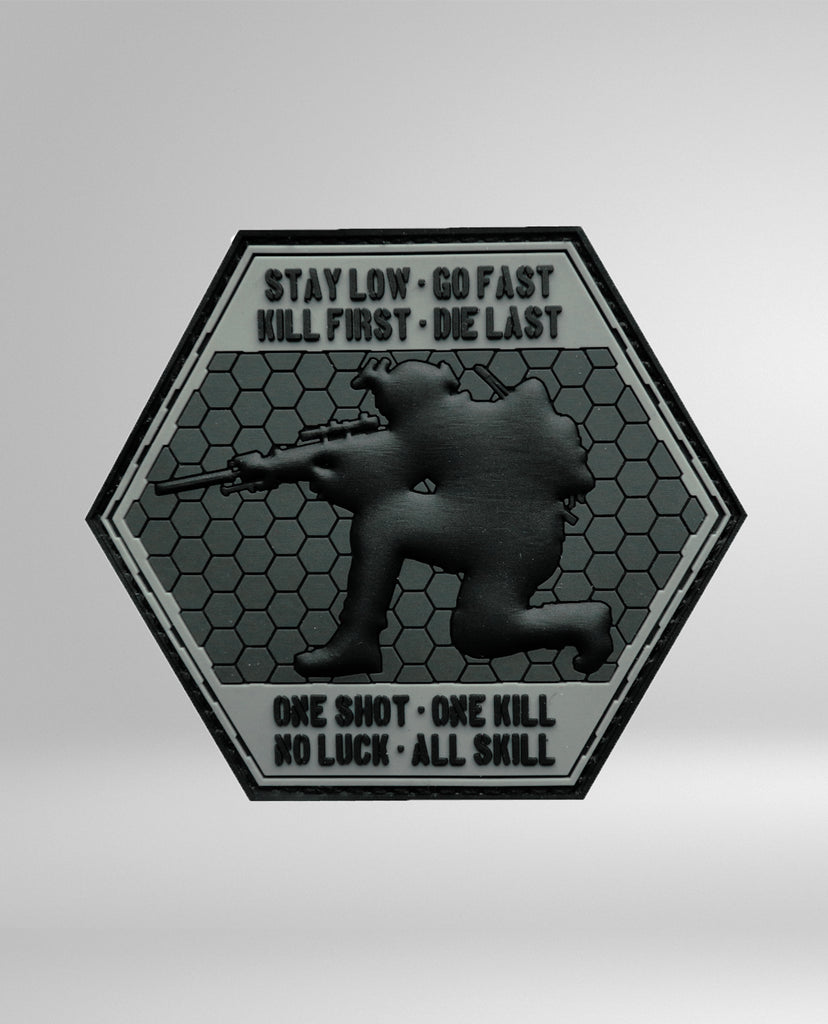Snper Don't Run You'll Only De Tred Barrett M82 2x3 Removable Morale Patch Wth Hook and Snper Don't Run You'll Only De Tred Barrett M82 2x3 Removable Morale Patch Wth Hook and